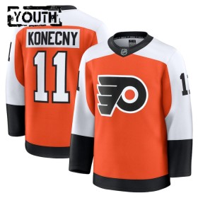 Maillot de Hockey Philadelphia Flyers Fanatics Premium Travis Konecny 2024-25 Orange Domicile - Enfant